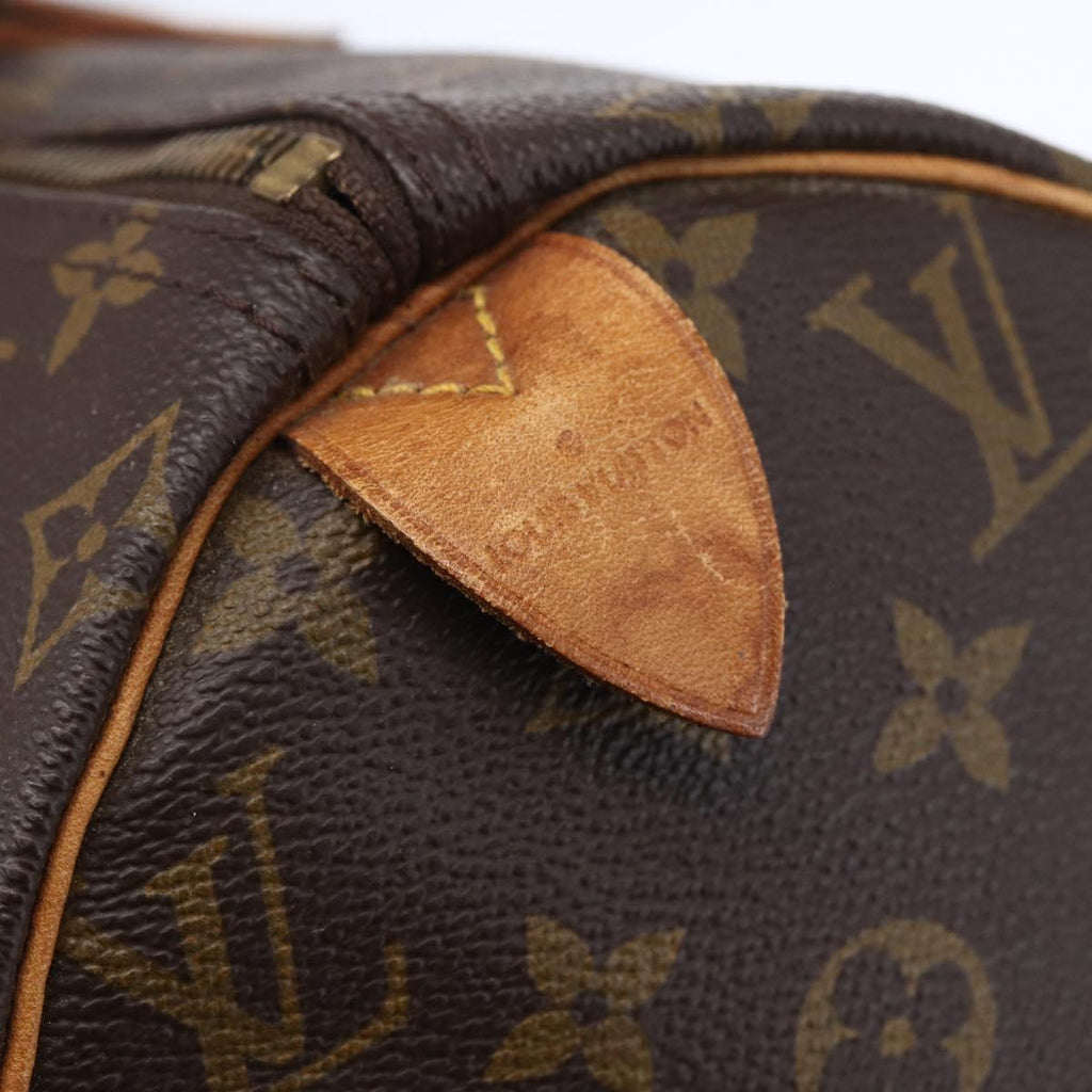 Louis Vuitton Speedy Bandouliere Bag Monogram Canvas Brown Canvas Handbag (Pre-Owned)