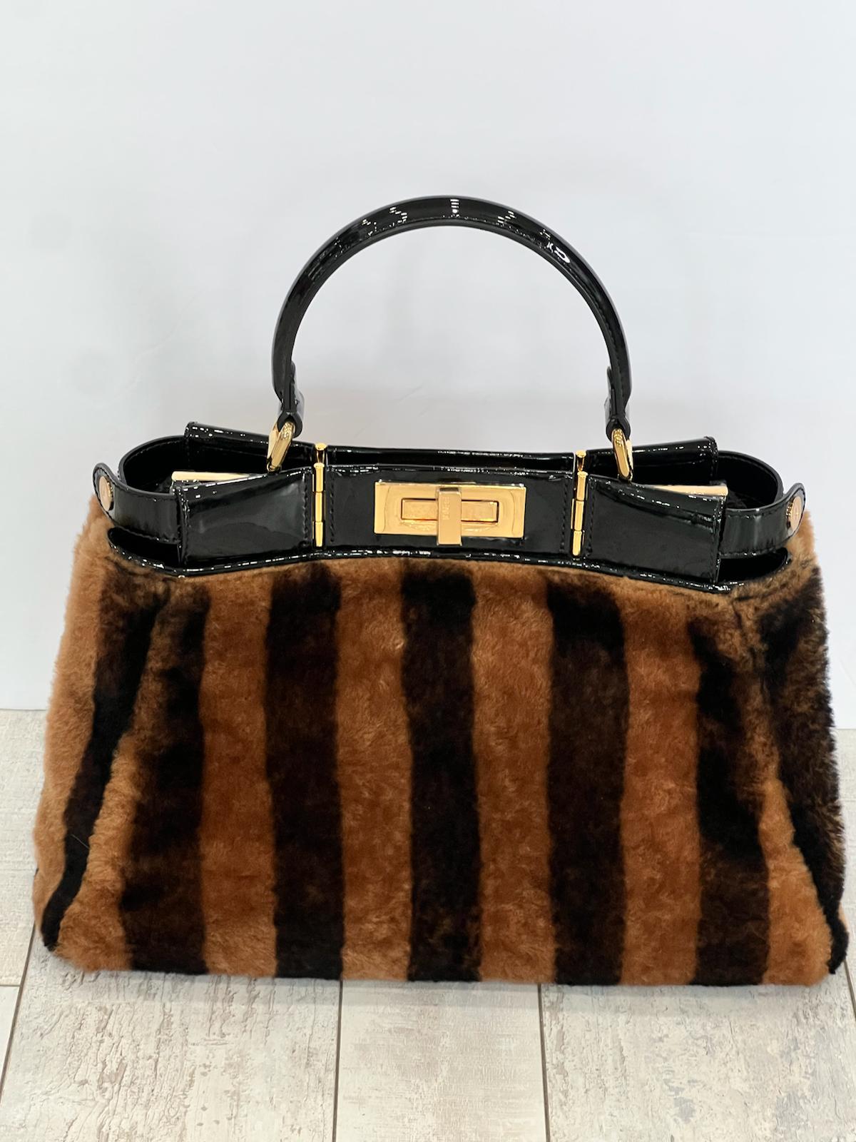 FENDI PEQUIN PEEKABOO MEDIUM BAG