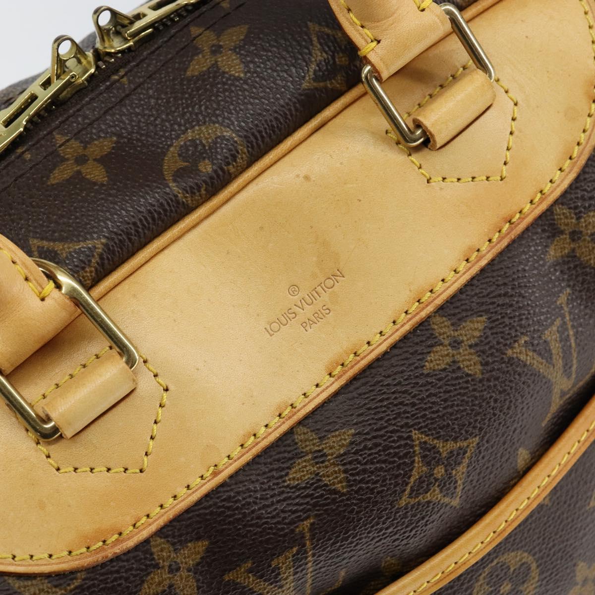 Louis Vuitton Deauville Handbag Monogram Canvas Brown Canvas Handbag (Pre-Owned)