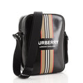 Burberry Thornton Striped Coated Canvas Crossbody Bag