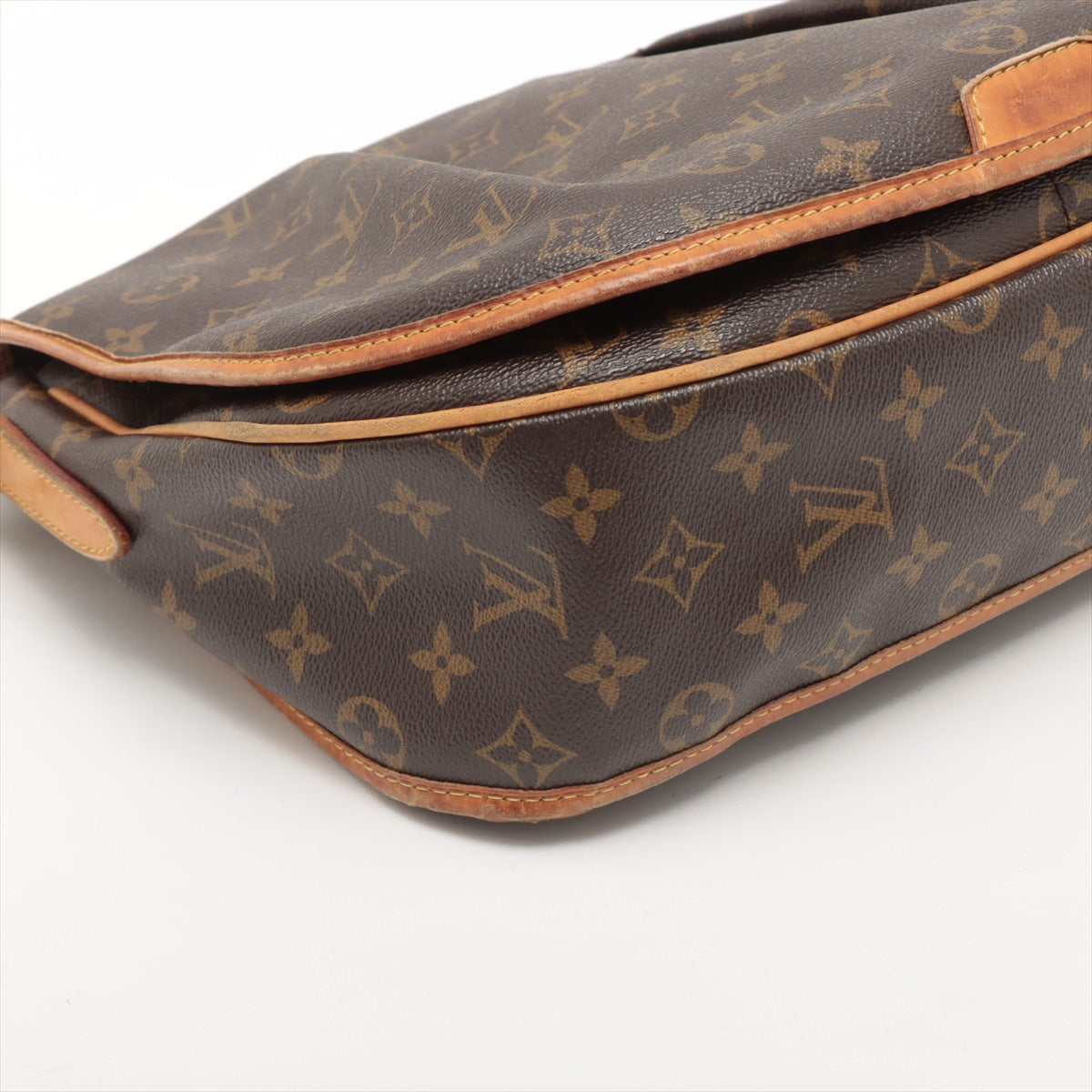 Louis Vuitton Menilmontant Handbag Monogram Canvas Brown Canvas Crossbody Bag Bag (Pre-Owned)