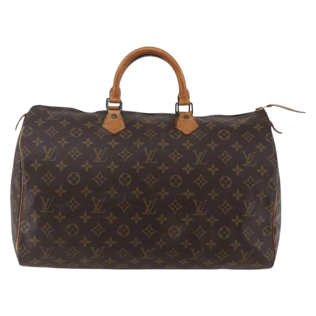 Louis Vuitton Speedy Bandouliere Bag Monogram Canvas Brown Canvas Handbag (Pre-Owned)
