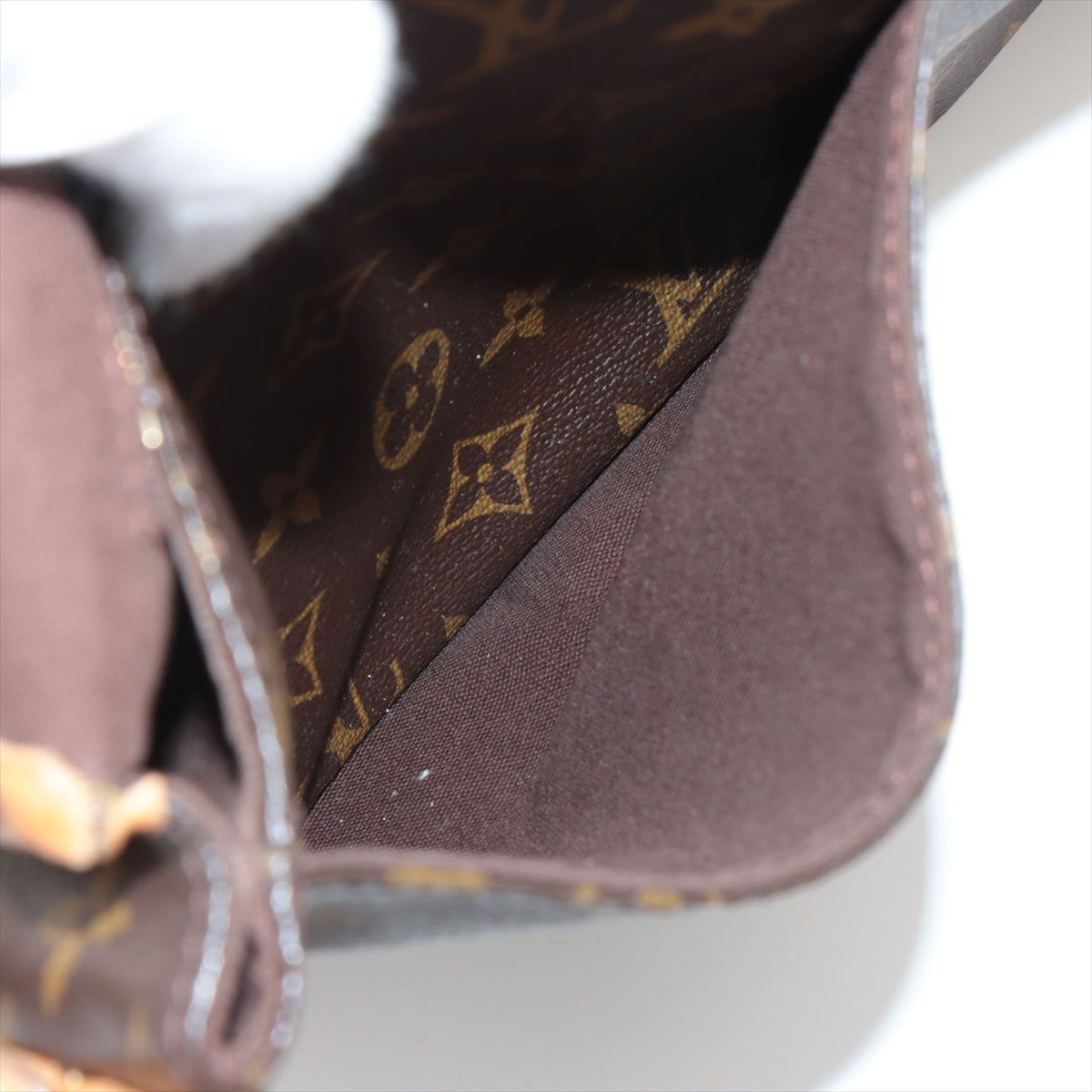 Louis Vuitton Menilmontant Handbag Monogram Canvas Brown Canvas Crossbody Bag Bag (Pre-Owned)