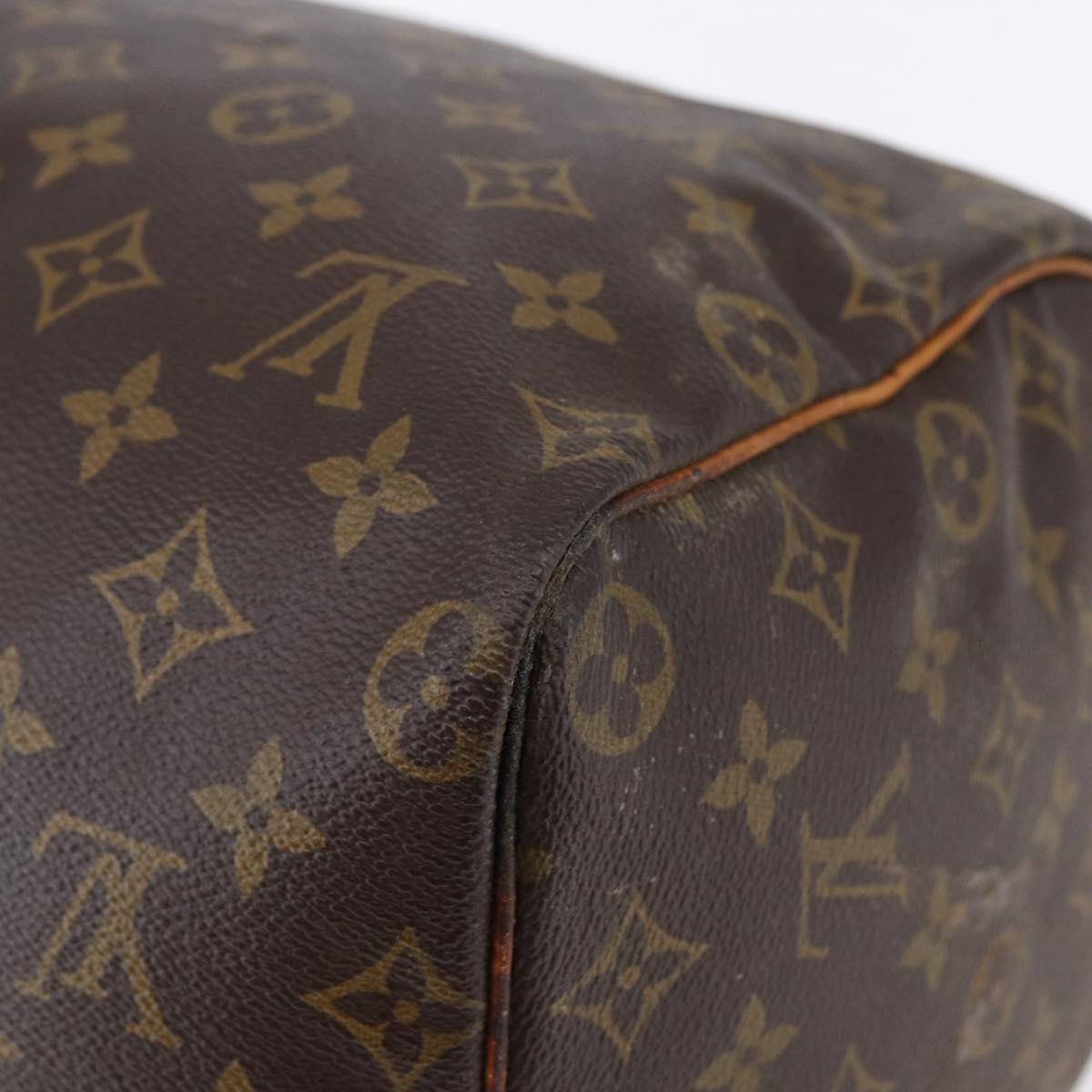 Louis Vuitton Speedy Bandouliere Bag Monogram Canvas Brown Canvas Handbag (Pre-Owned)