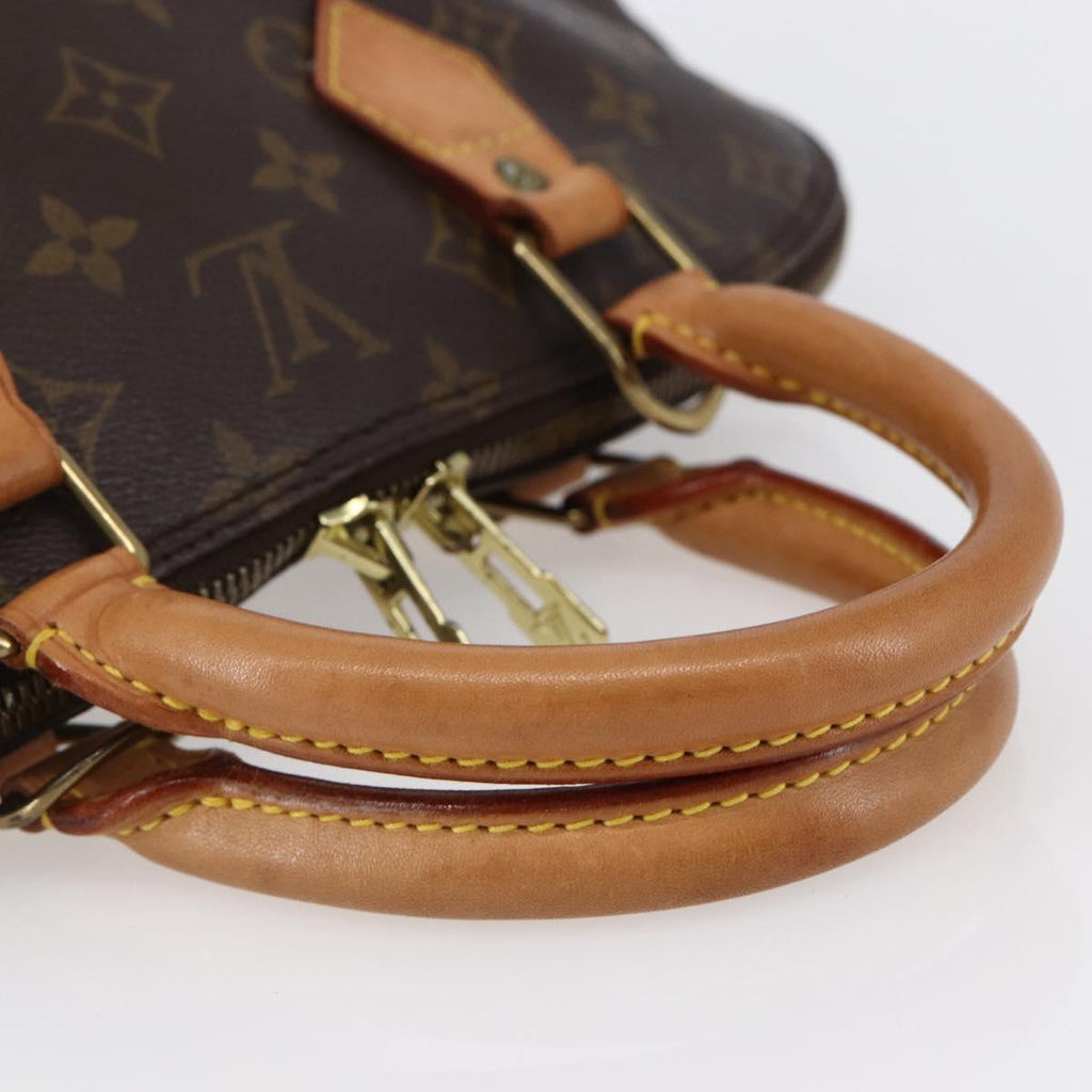 Louis Vuitton Alma Handbag Monogram Canvas Brown Canvas Handbag (Pre-Owned)