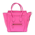 CÉLINE DRUMMED LEATHER MICRO PHANTOM TOTE BAG