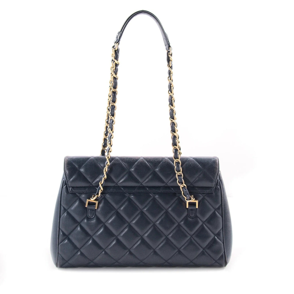 CHANEL QUILTED LAMBSKIN MISIA CAMERA FLAP BAG-HS