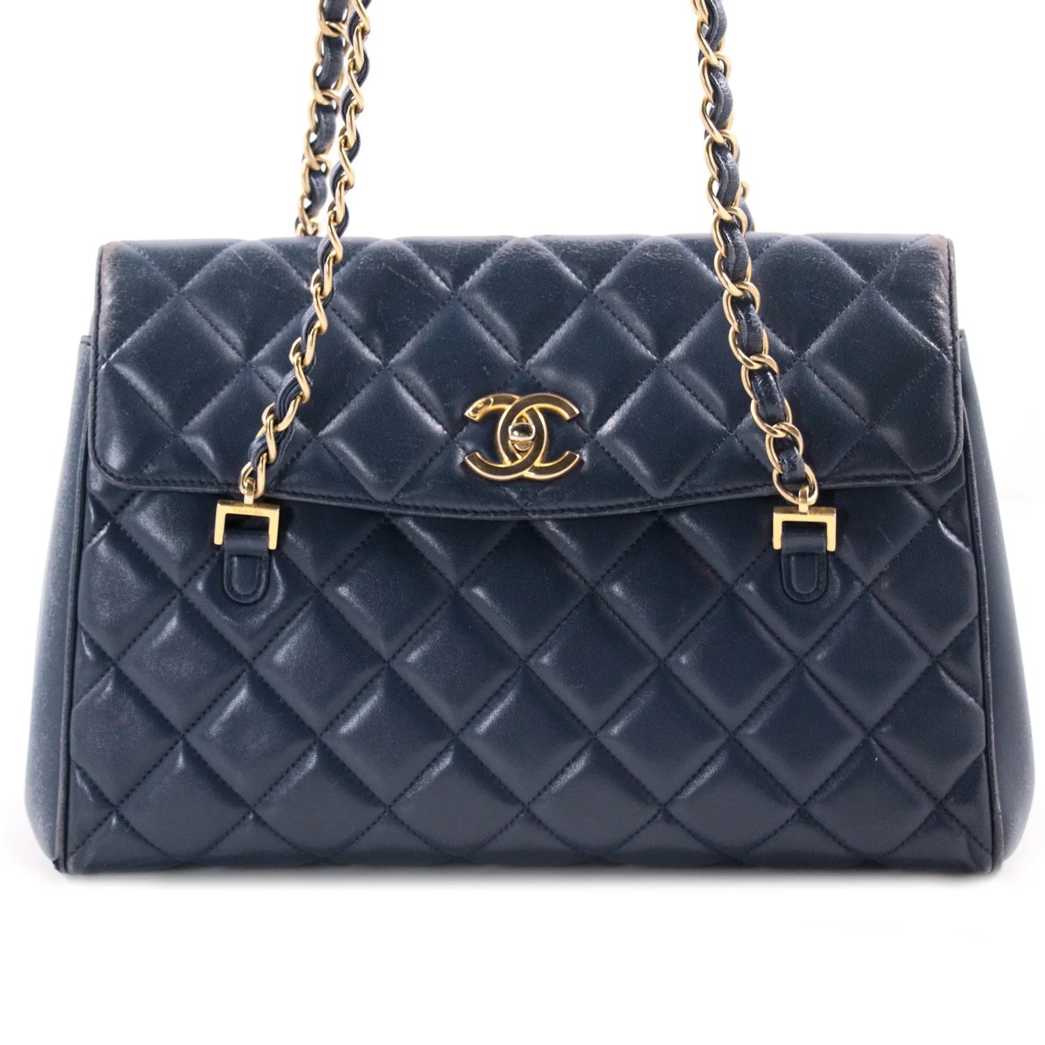 CHANEL QUILTED LAMBSKIN MISIA CAMERA FLAP BAG-HS