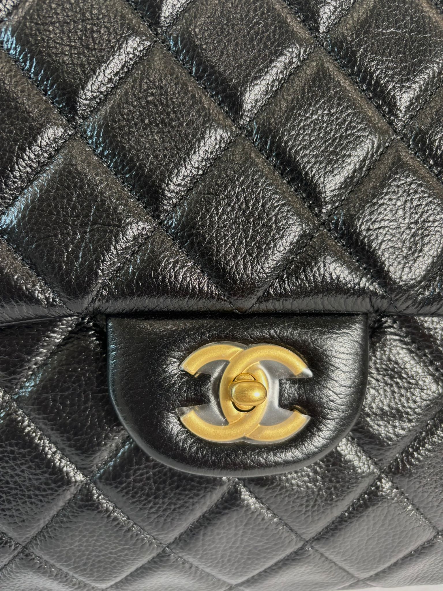 CHANEL QUILTED CALFSKIN LEATHER TRAVEL BAG