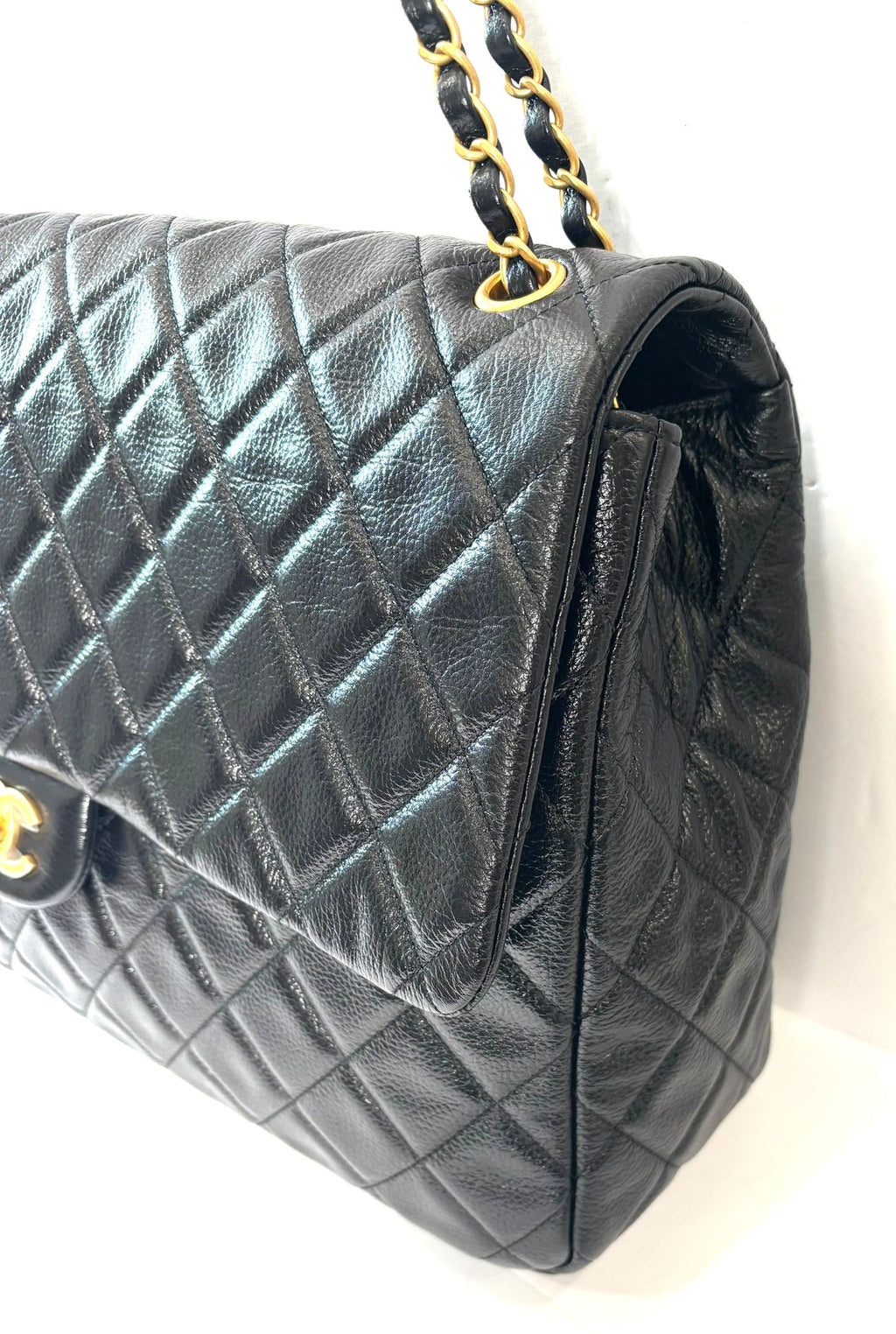 CHANEL QUILTED CALFSKIN LEATHER TRAVEL BAG