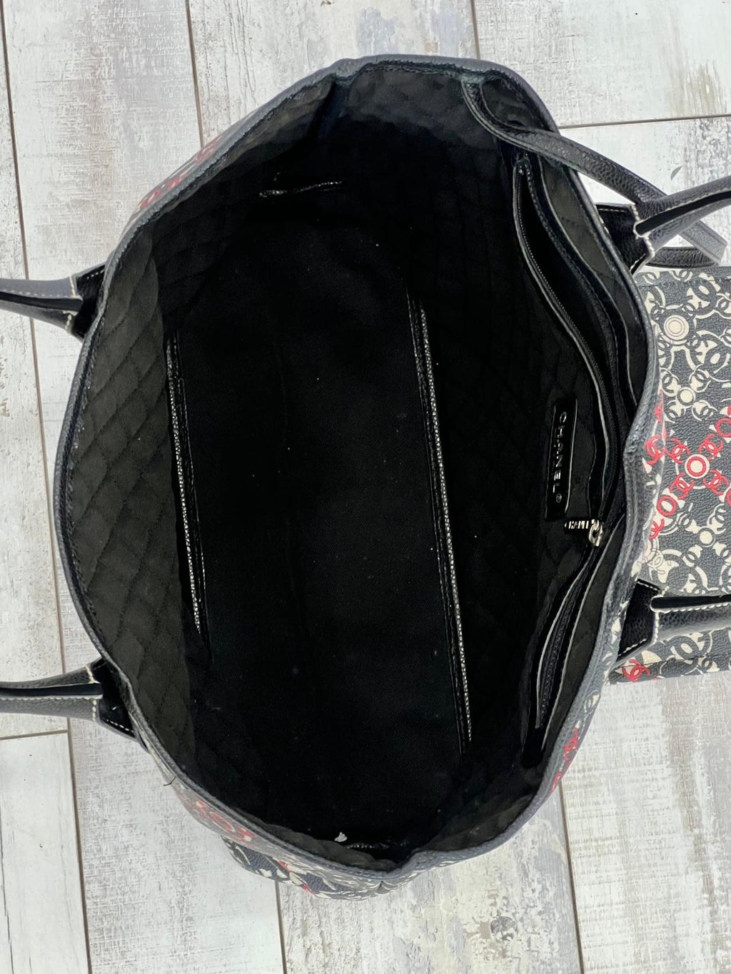 CHANEL COATED CANVAS COCO SMALL TOTE BAG