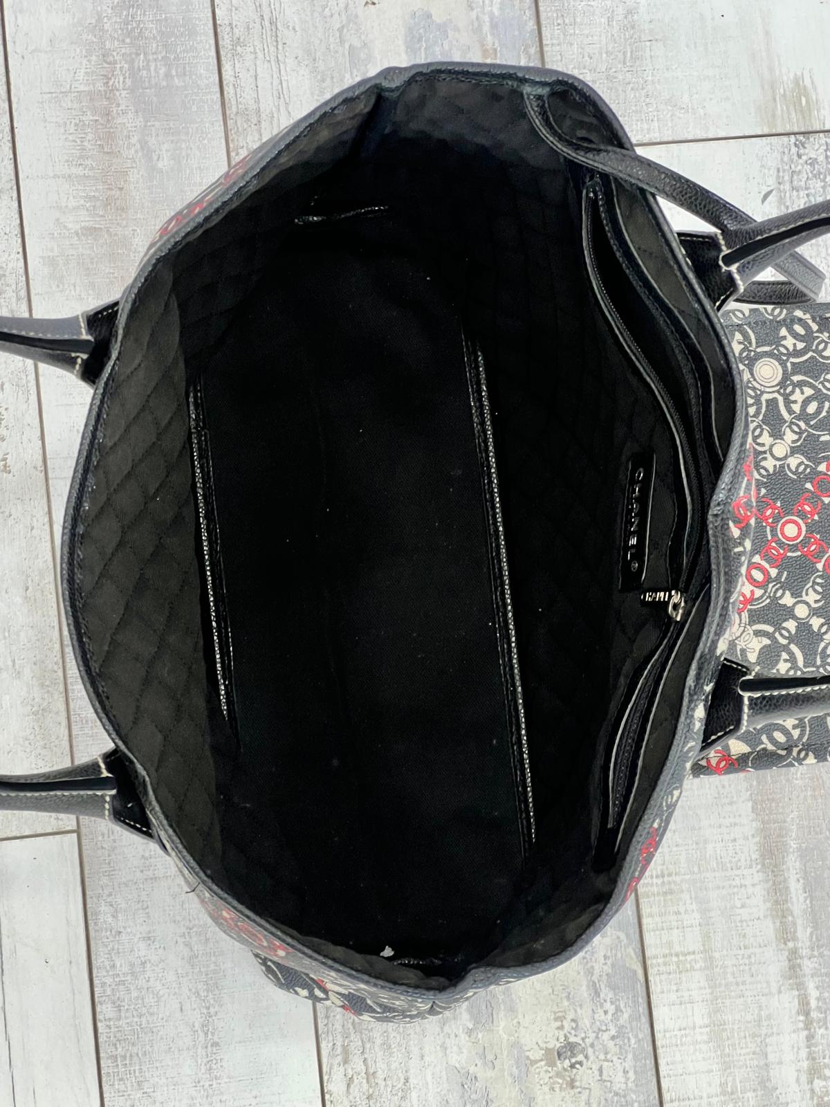 CHANEL COATED CANVAS COCO SMALL TOTE BAG