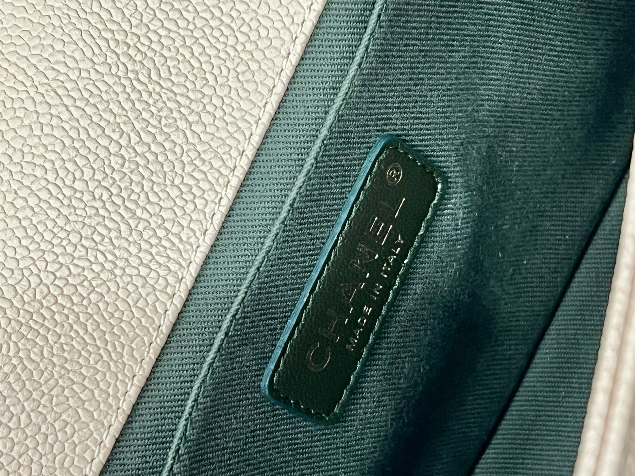 CHANEL MEDIUM CAVIAR LEATHER BOY BAG