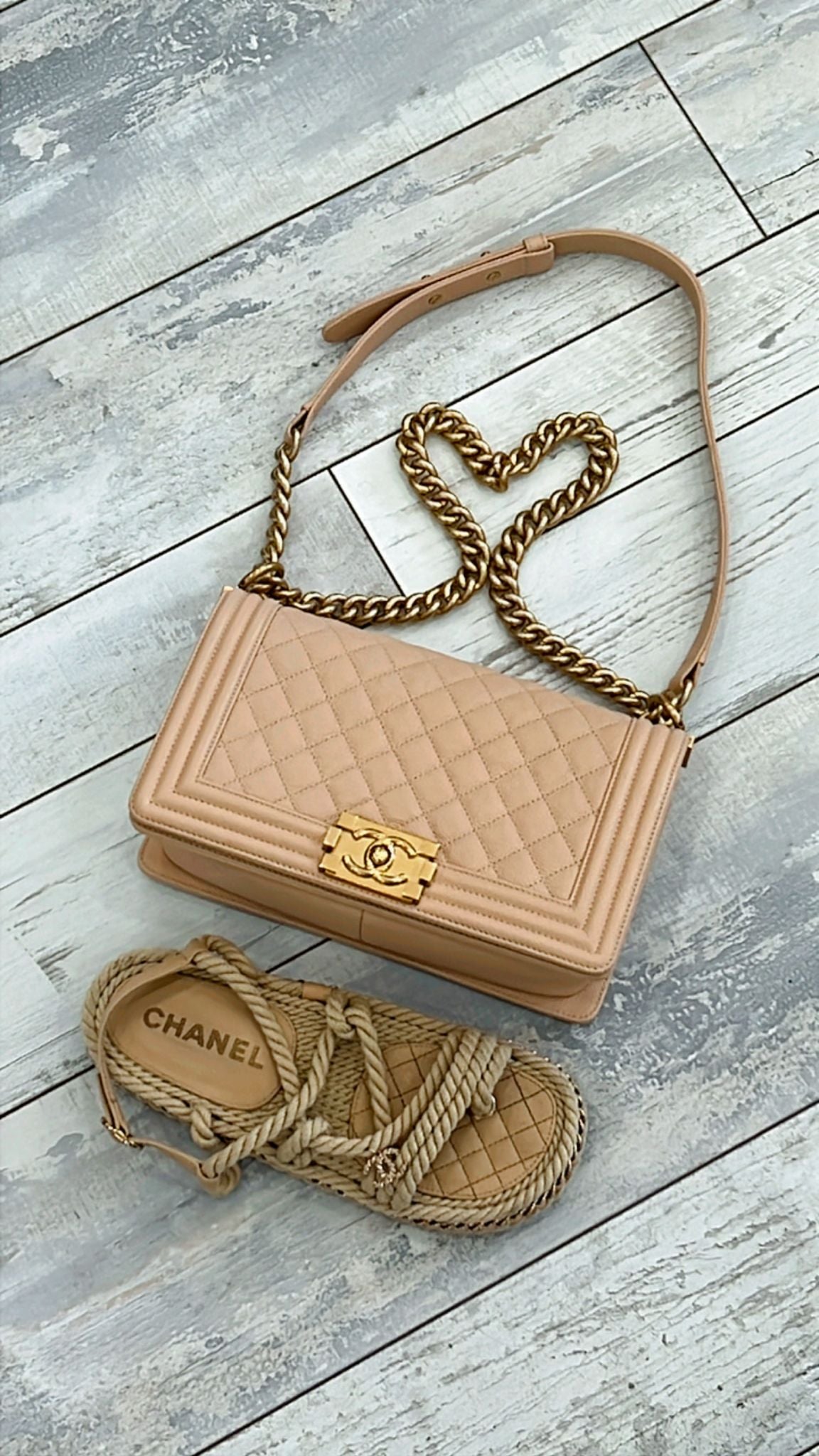 CHANEL MEDIUM CAVIAR LEATHER BOY BAG