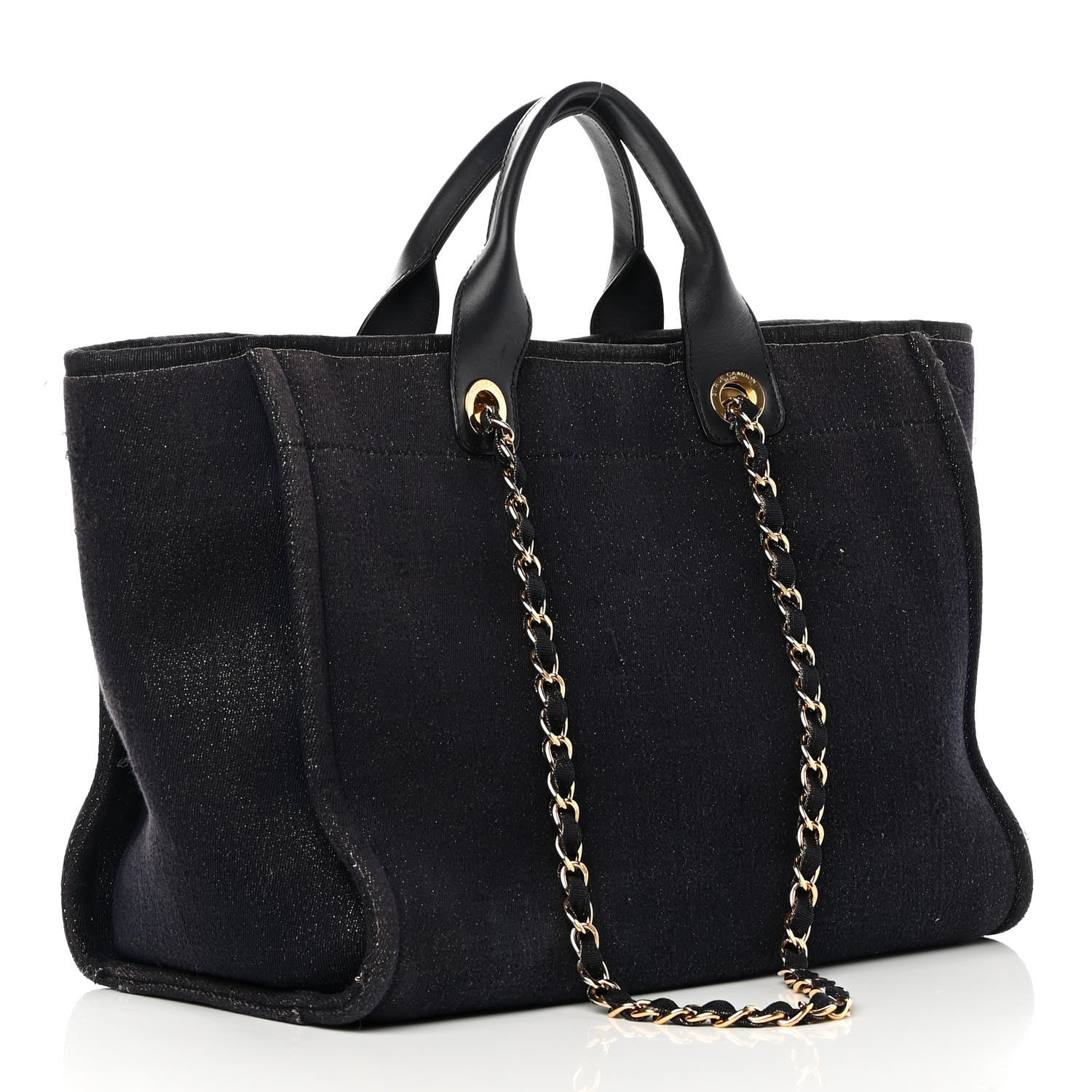 CHANEL LUREX CANVAS MEDIUM DEAUVILLE TOTE