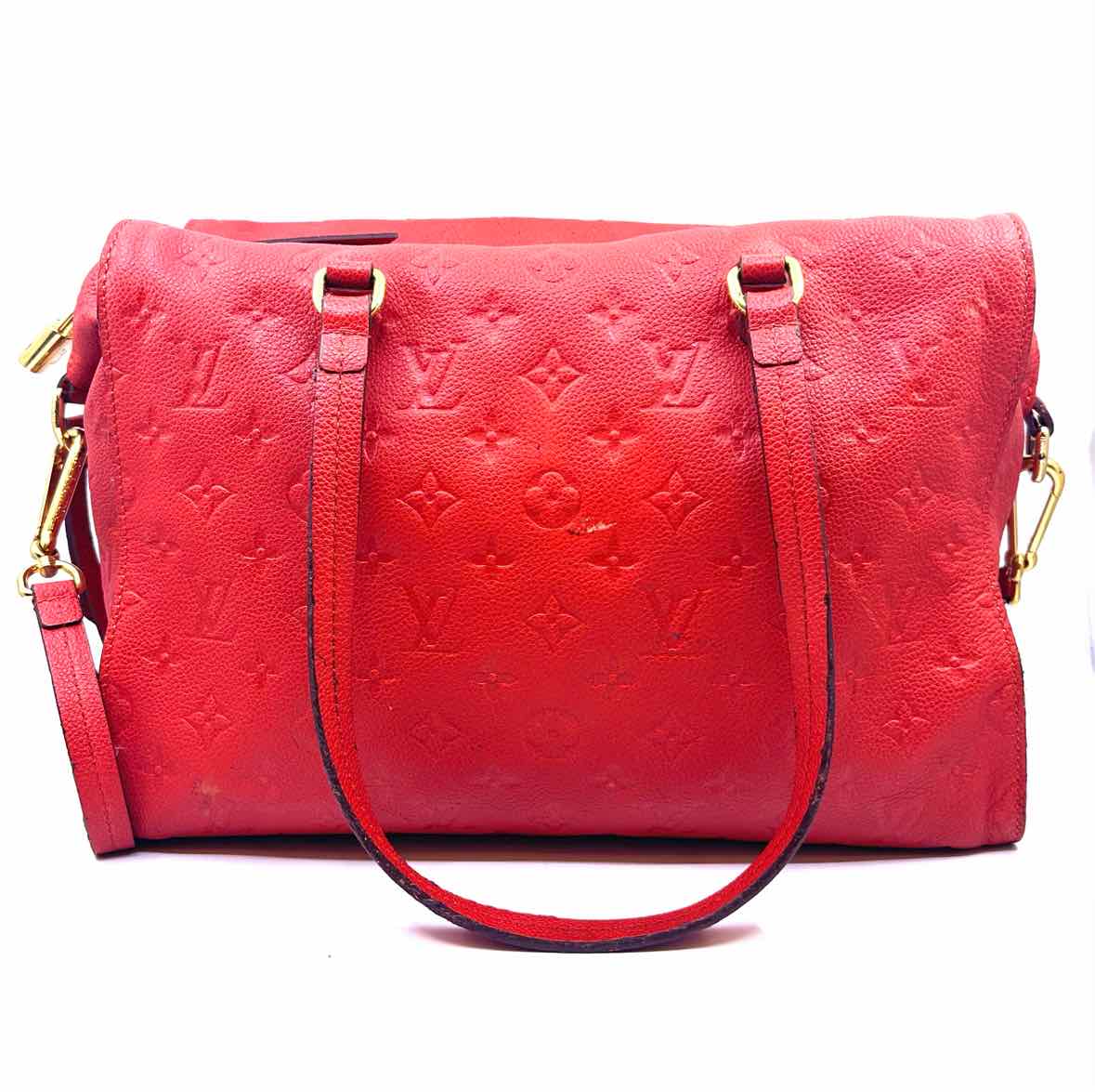 LOUIS VUITTON Red Leather Handbag