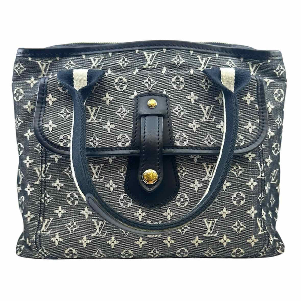 LOUIS VUITTON black, white Canvas Monogram Handbag