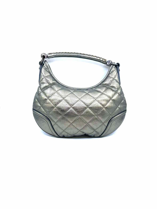 BURBERRY Bronze Leather Handbag