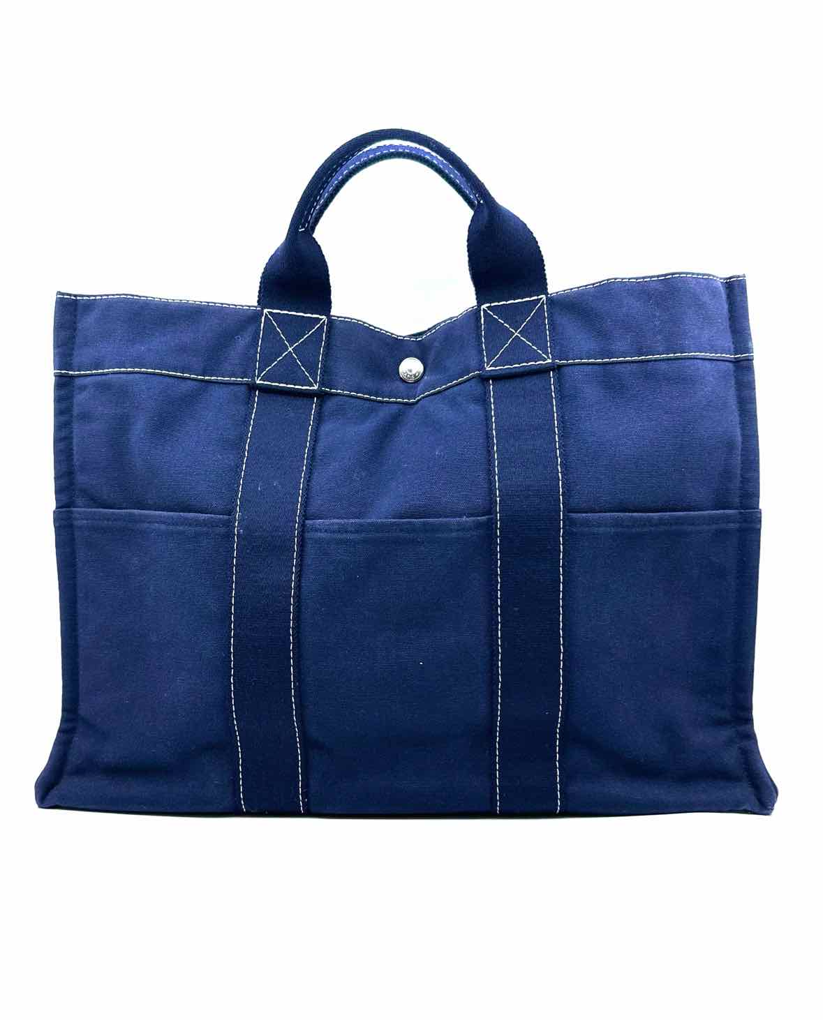 HERMES Navy Handbag