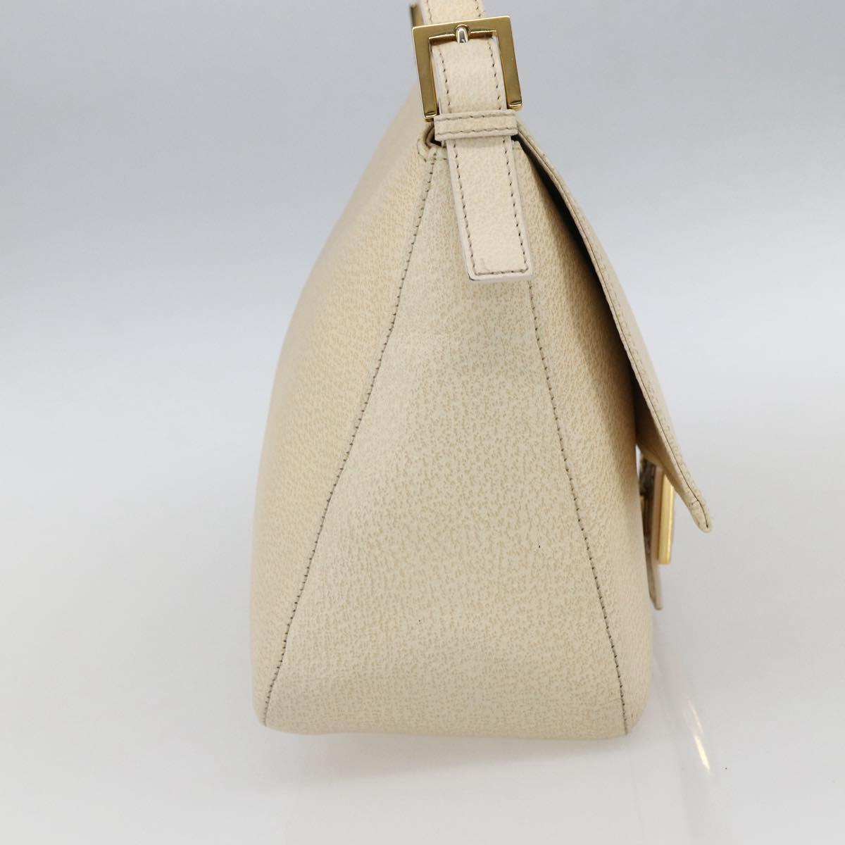 Fendi Mamma Baguette Shoulder Bag Canvas Beige Leather Shoulder Bag Bag (Pre-Owned)