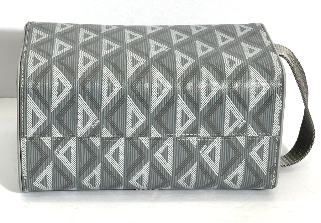 DIOR COATED CANVAS CD DIAMOND LINGOT TOLIETRY POUCH