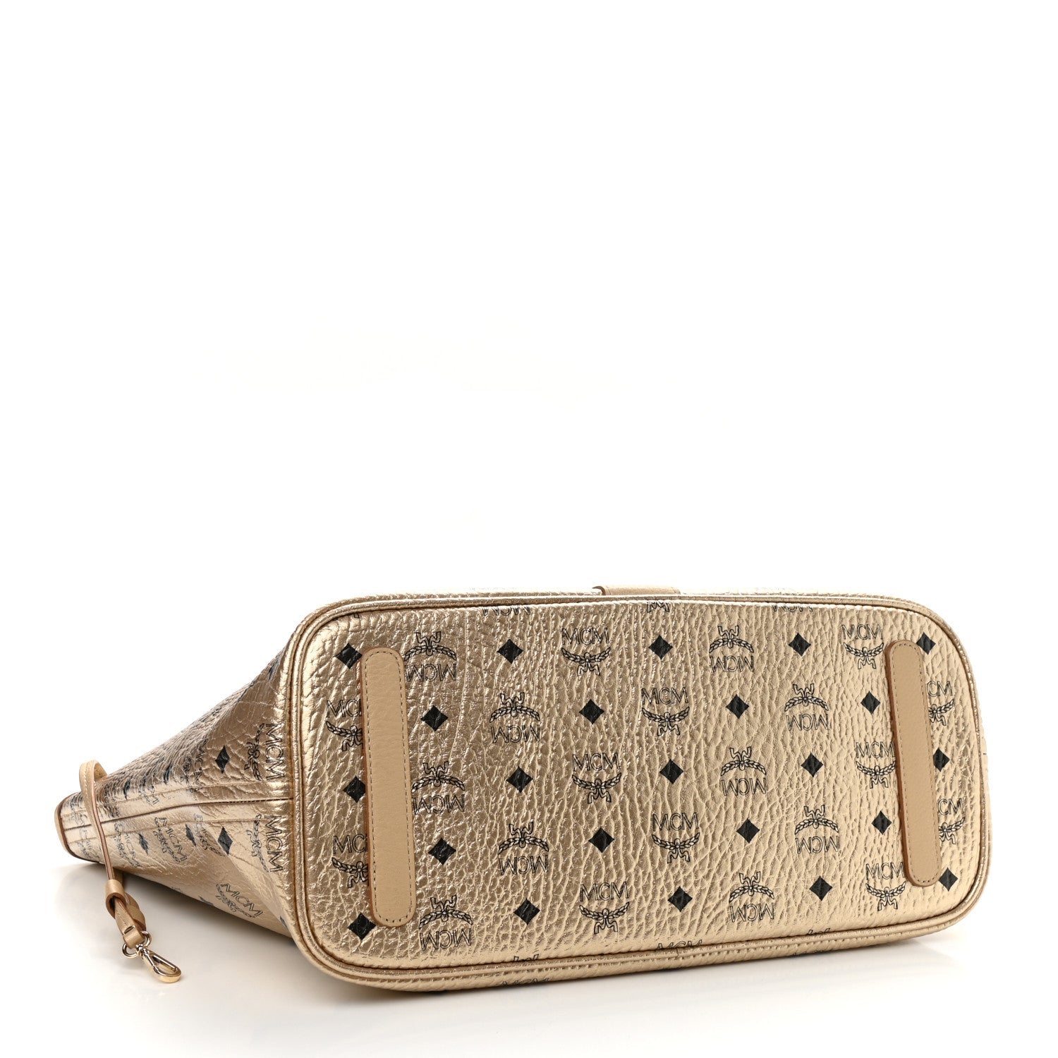 MCM METALLIC VISETOS MEDIUM LIZ REVERSIBLE TOTE