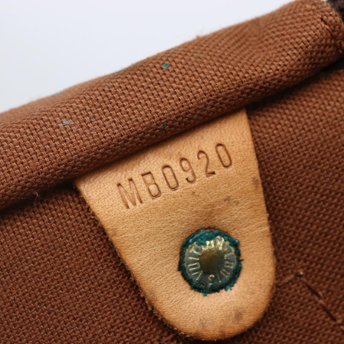 Louis Vuitton Speedy Bandouliere Bag Monogram Canvas Brown Canvas Handbag (Pre-Owned)