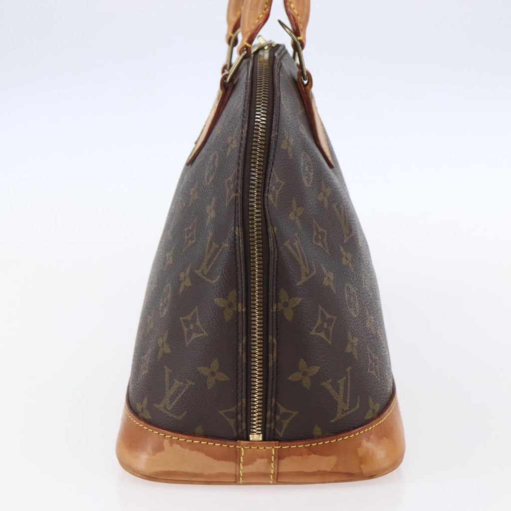 Louis Vuitton Alma Handbag Monogram Canvas Brown Canvas Handbag (Pre-Owned)
