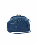 ETRO Navy Lizard Solid Handbag