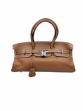 HERMES Caramel Leather Pebble Handbag