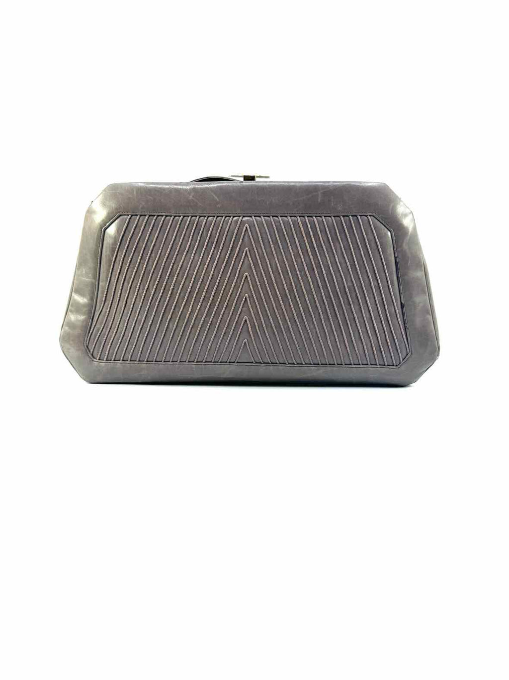 JUDITH LEIBER Grey Leather Handbag