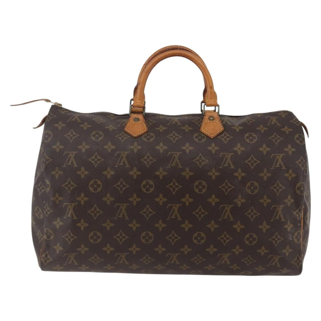 Louis Vuitton Speedy Bandouliere Bag Monogram Canvas Brown Canvas Handbag (Pre-Owned)