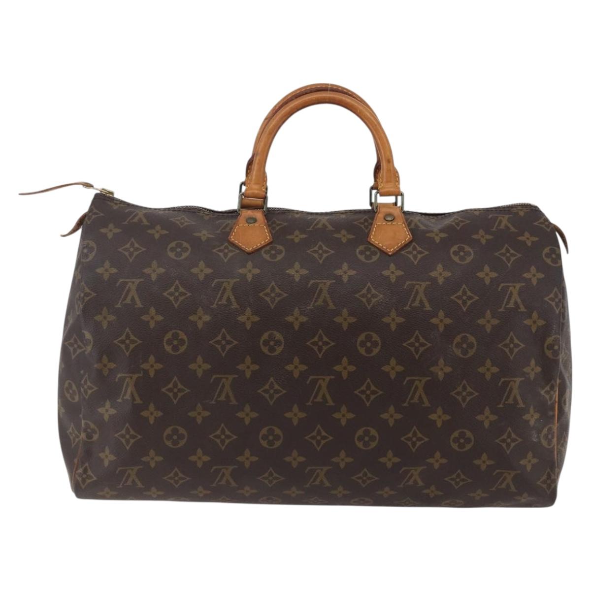 Louis Vuitton Speedy Bandouliere Bag Monogram Canvas Brown Canvas Handbag (Pre-Owned)