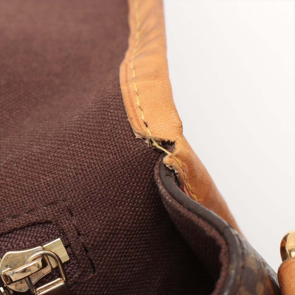 Louis Vuitton Menilmontant Handbag Monogram Canvas Brown Canvas Crossbody Bag Bag (Pre-Owned)