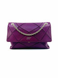 ROGER VIVIER Prismick Purple Leather Patchwork Handbag