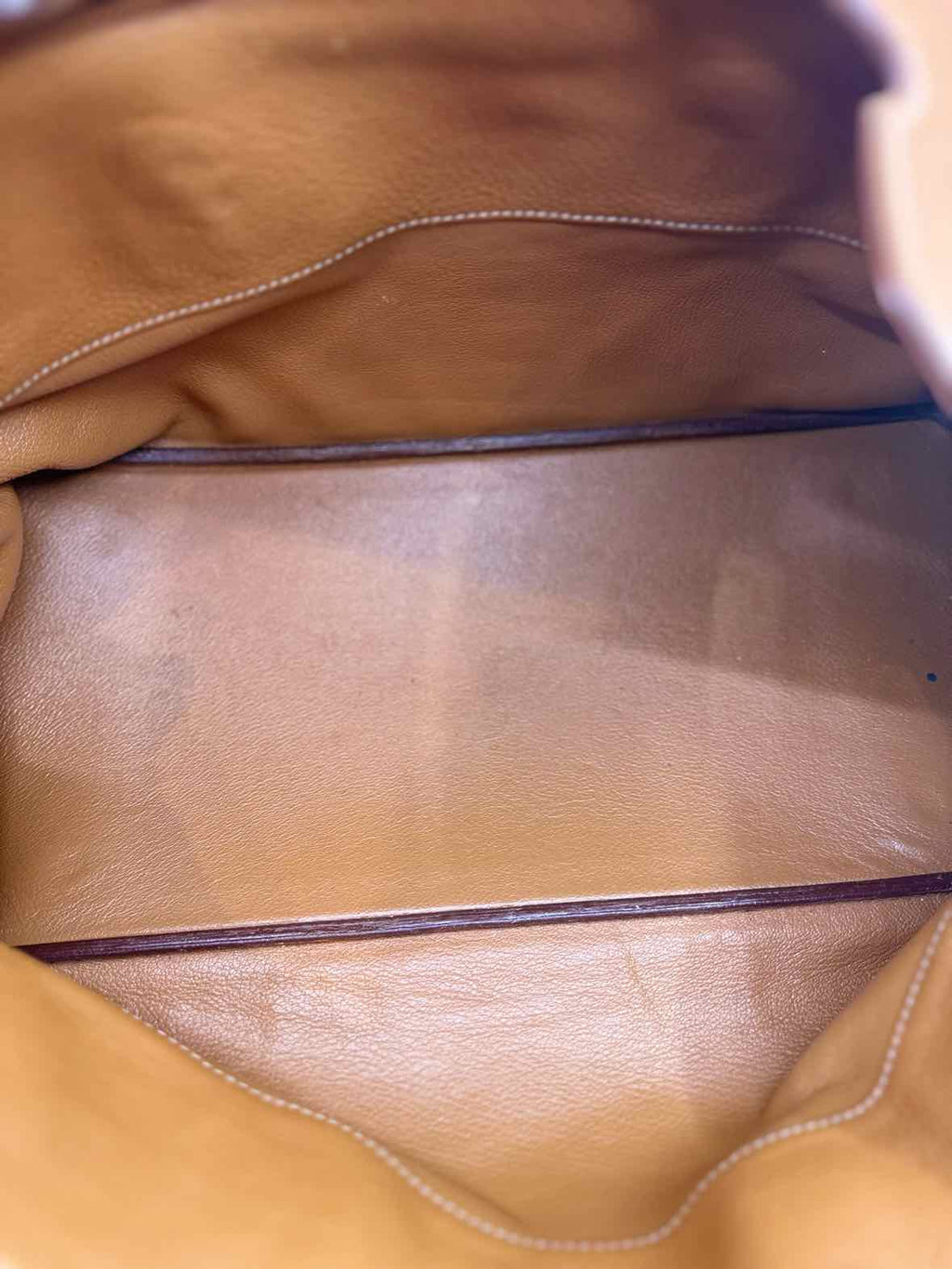 HERMES Caramel Leather Pebble Handbag