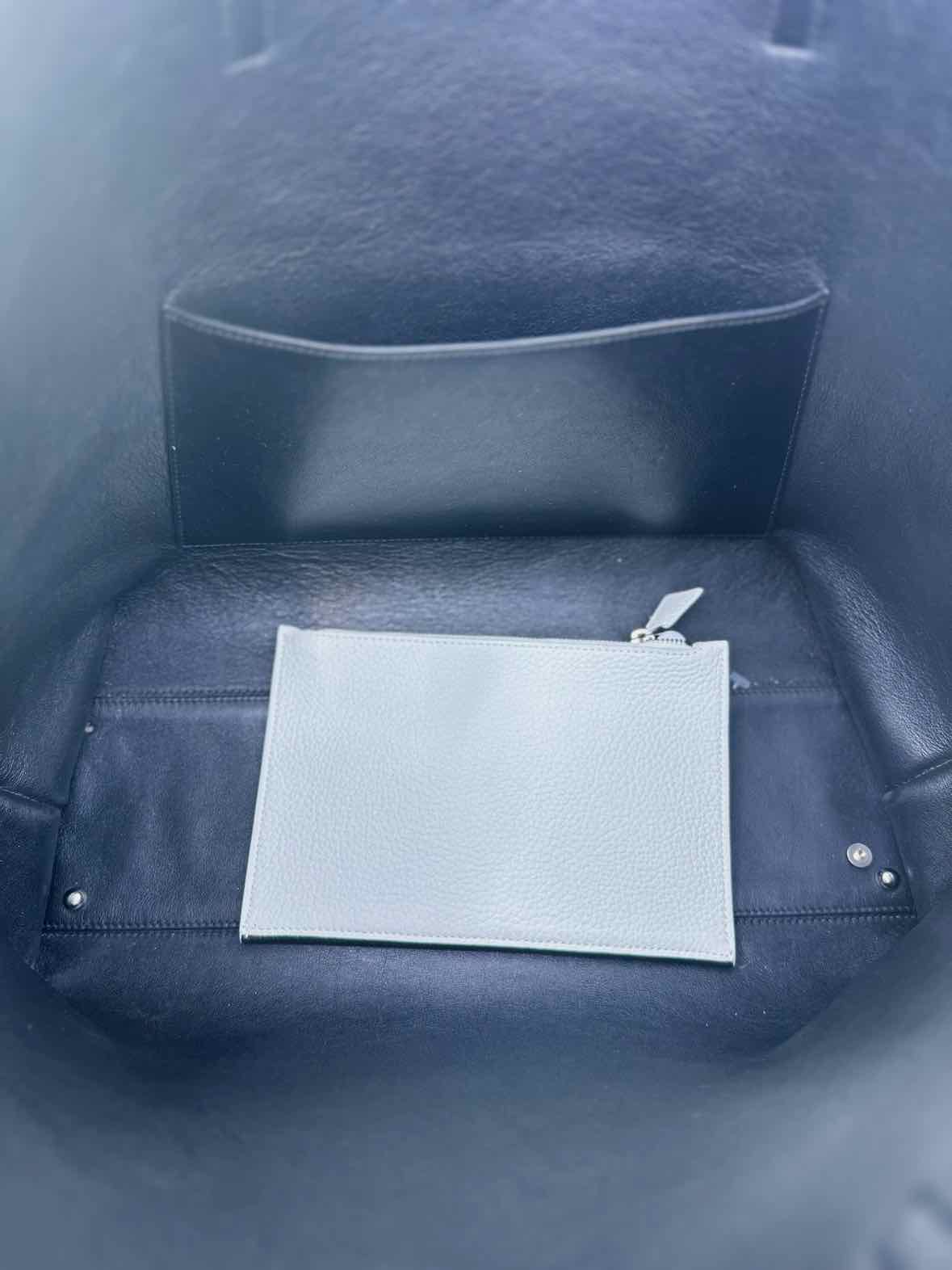 AKRIS Black & White Leather Handbag