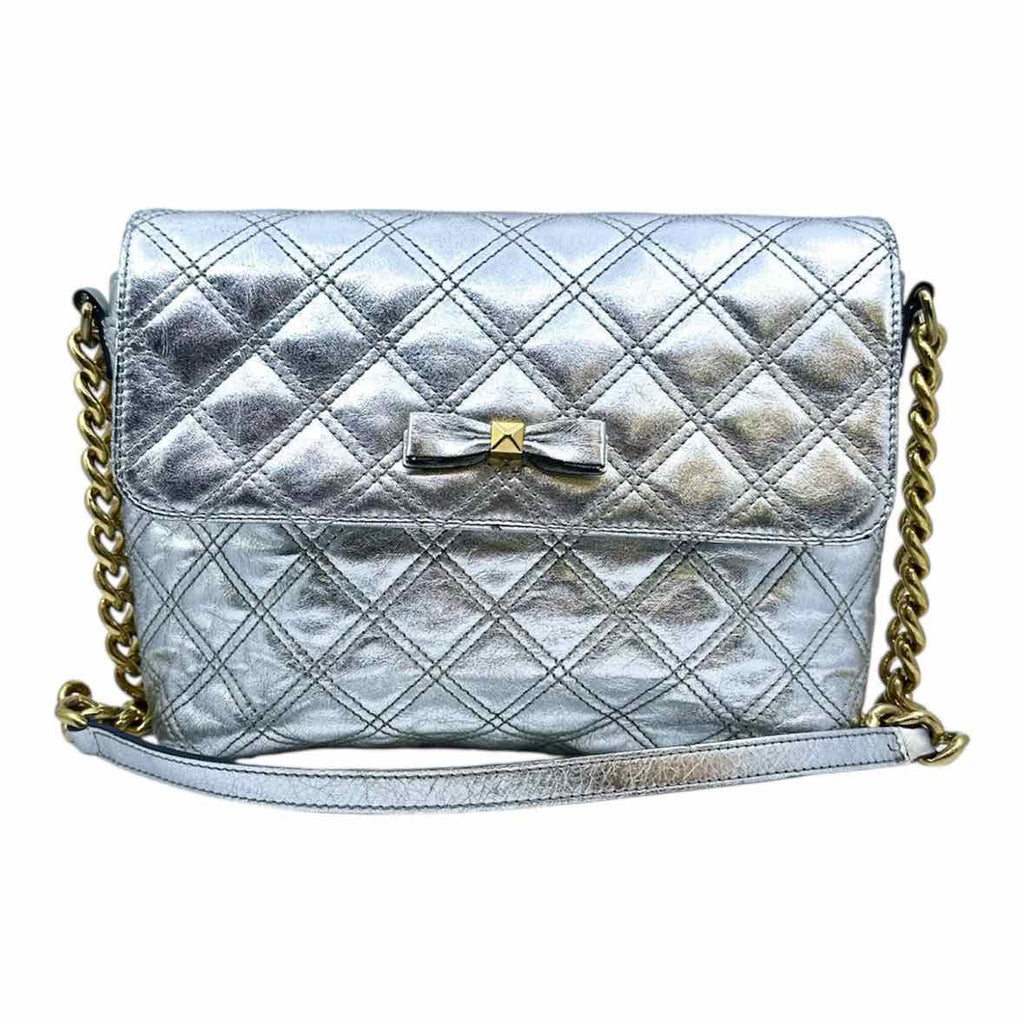MARC JACOBS Silver Leather Handbag