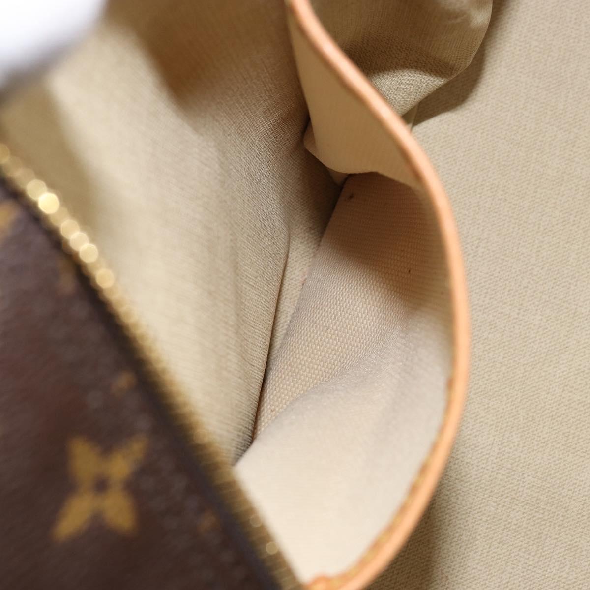 Louis Vuitton Deauville Handbag Monogram Canvas Brown Canvas Handbag (Pre-Owned)