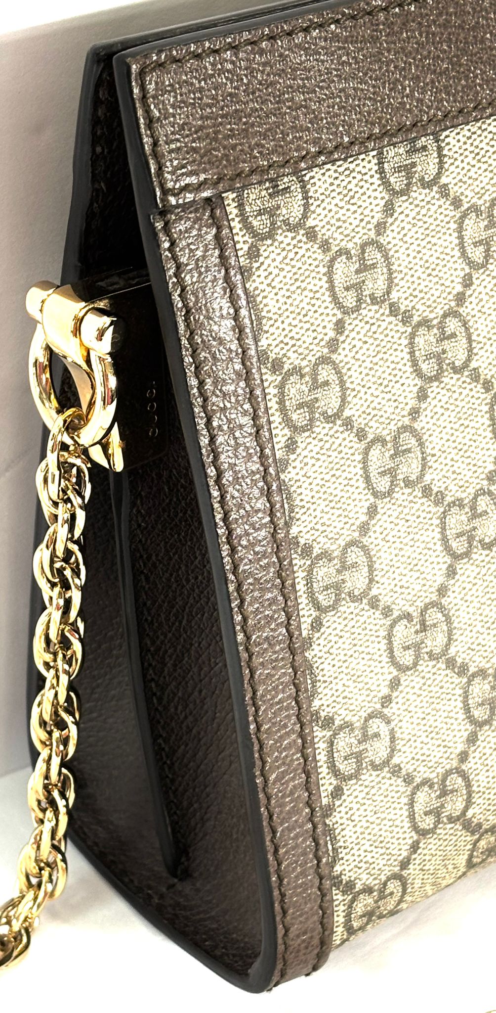 GG SUPREME OPHIDIA SMALL CHAIN  STRAP SHOULDER BAG