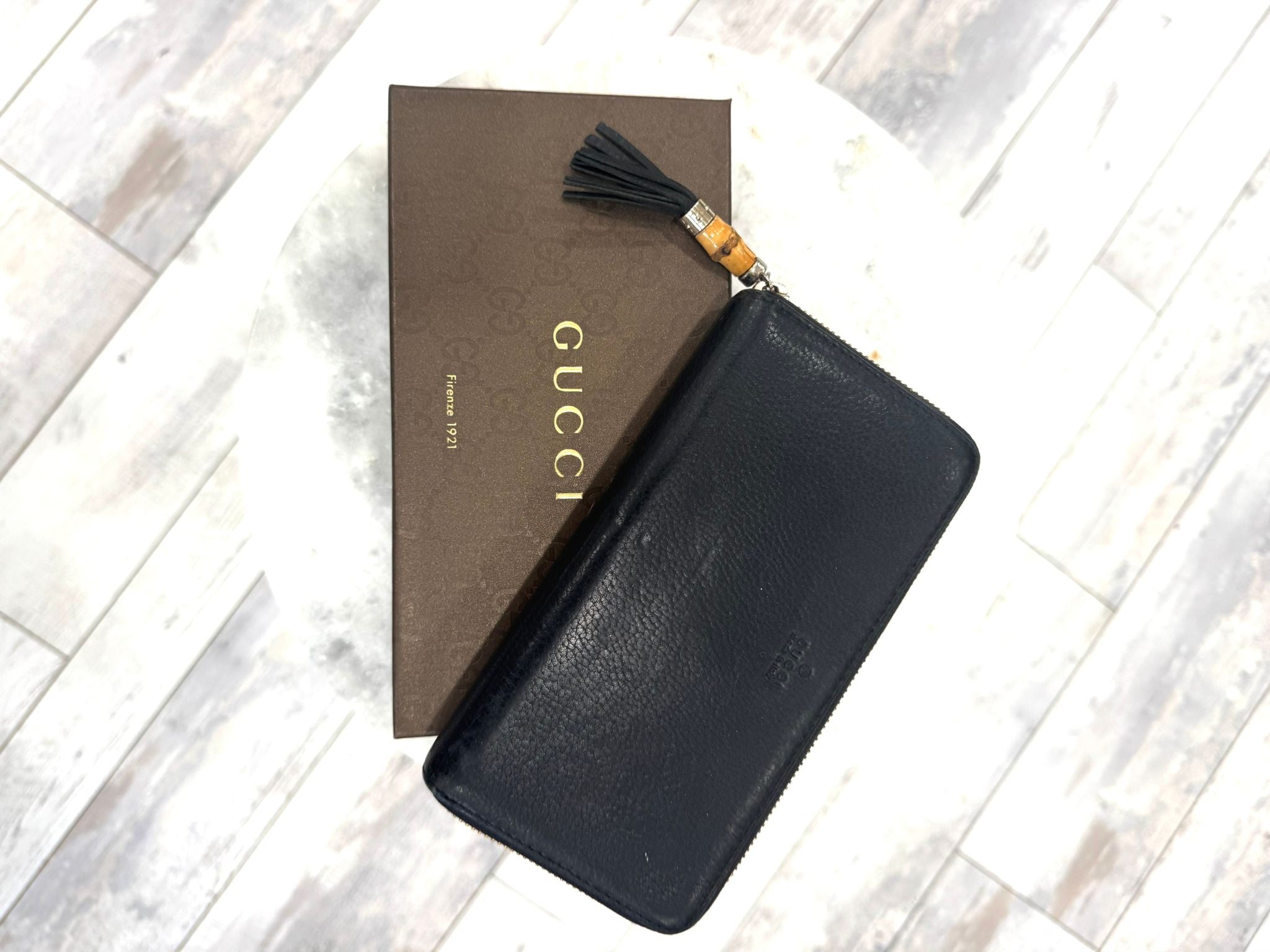 GUCCI WALLET WITH BAMBOO TASSEL