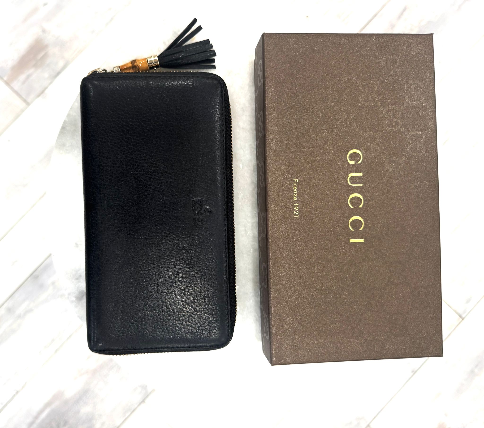 GUCCI WALLET WITH BAMBOO TASSEL