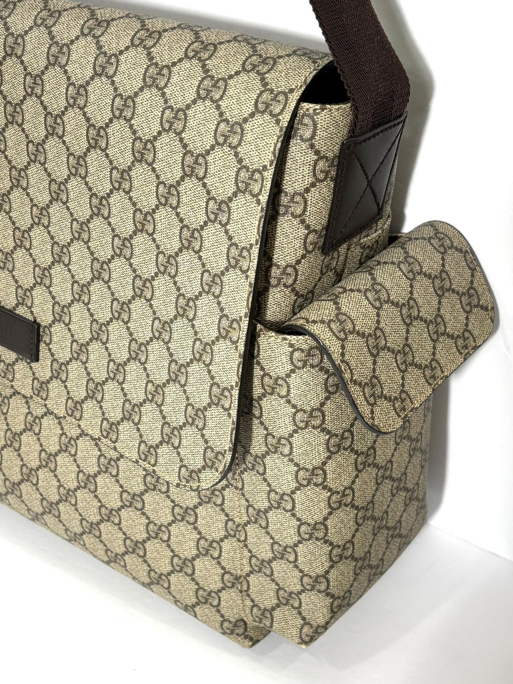 GUCCI GG SUPREME CANVAS PLUS DIAPER BAG