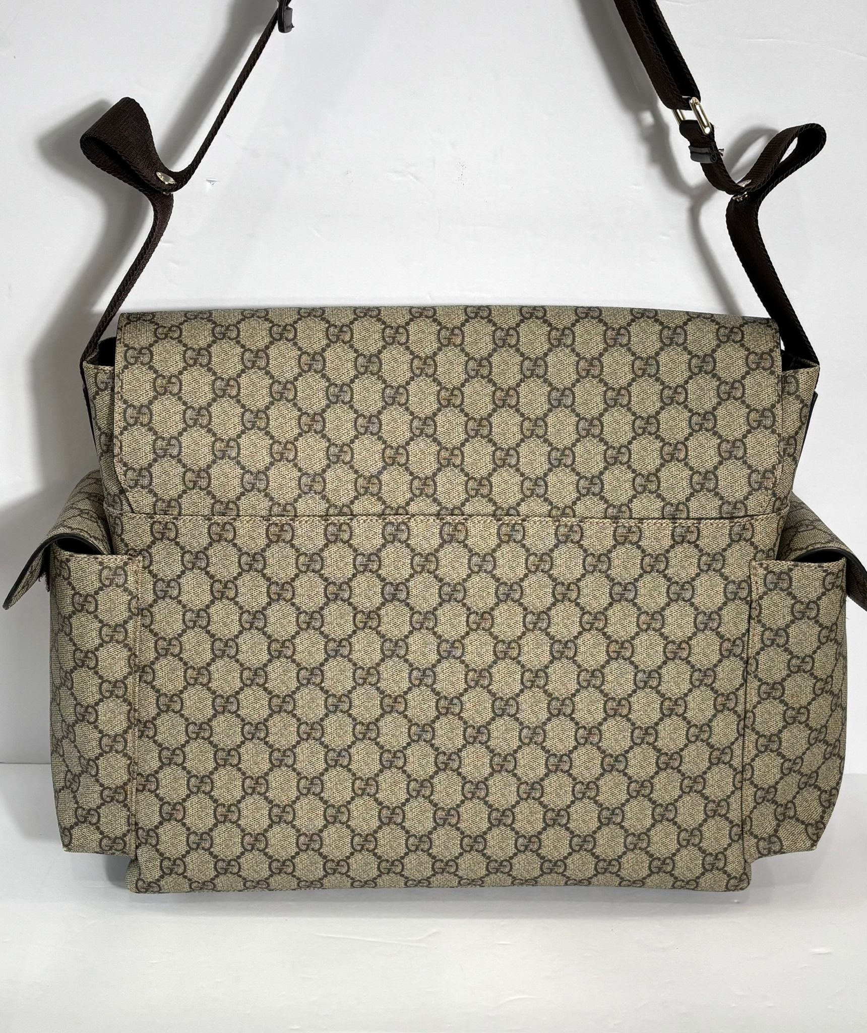 GUCCI GG SUPREME CANVAS PLUS DIAPER BAG
