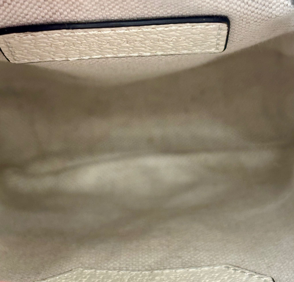GUCCI GG SUPREME WEB MINI OPHIDIA DOUBLE ZIP MESSENGER BAG