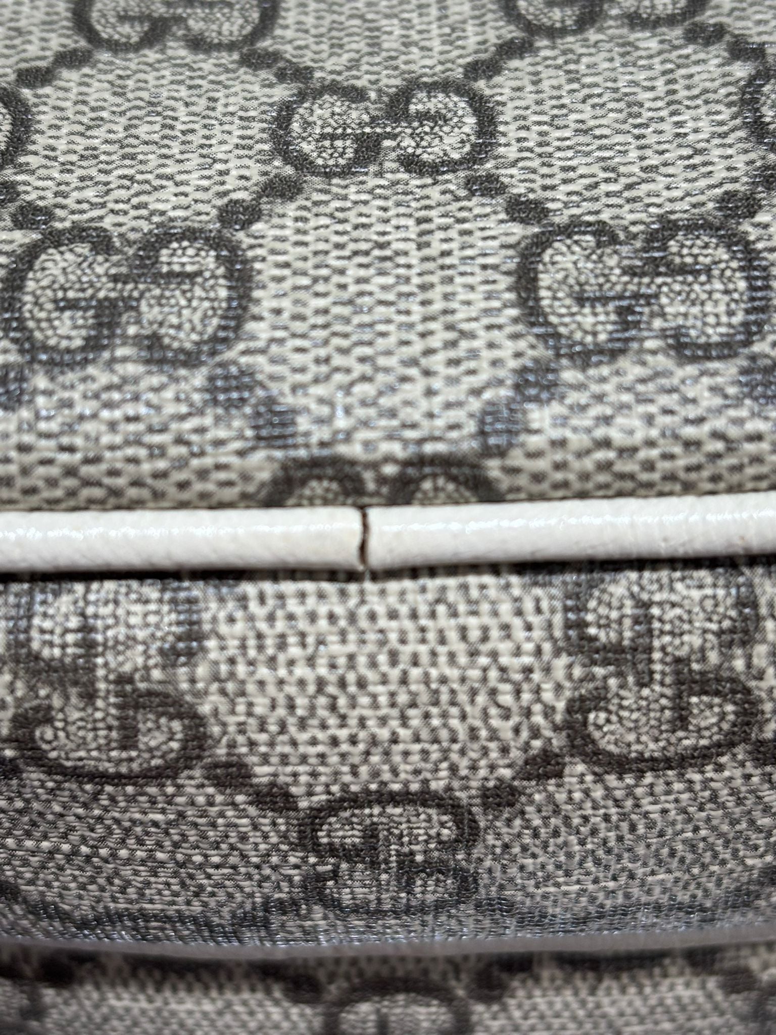 GUCCI GG SUPREME WEB MINI OPHIDIA DOUBLE ZIP MESSENGER BAG