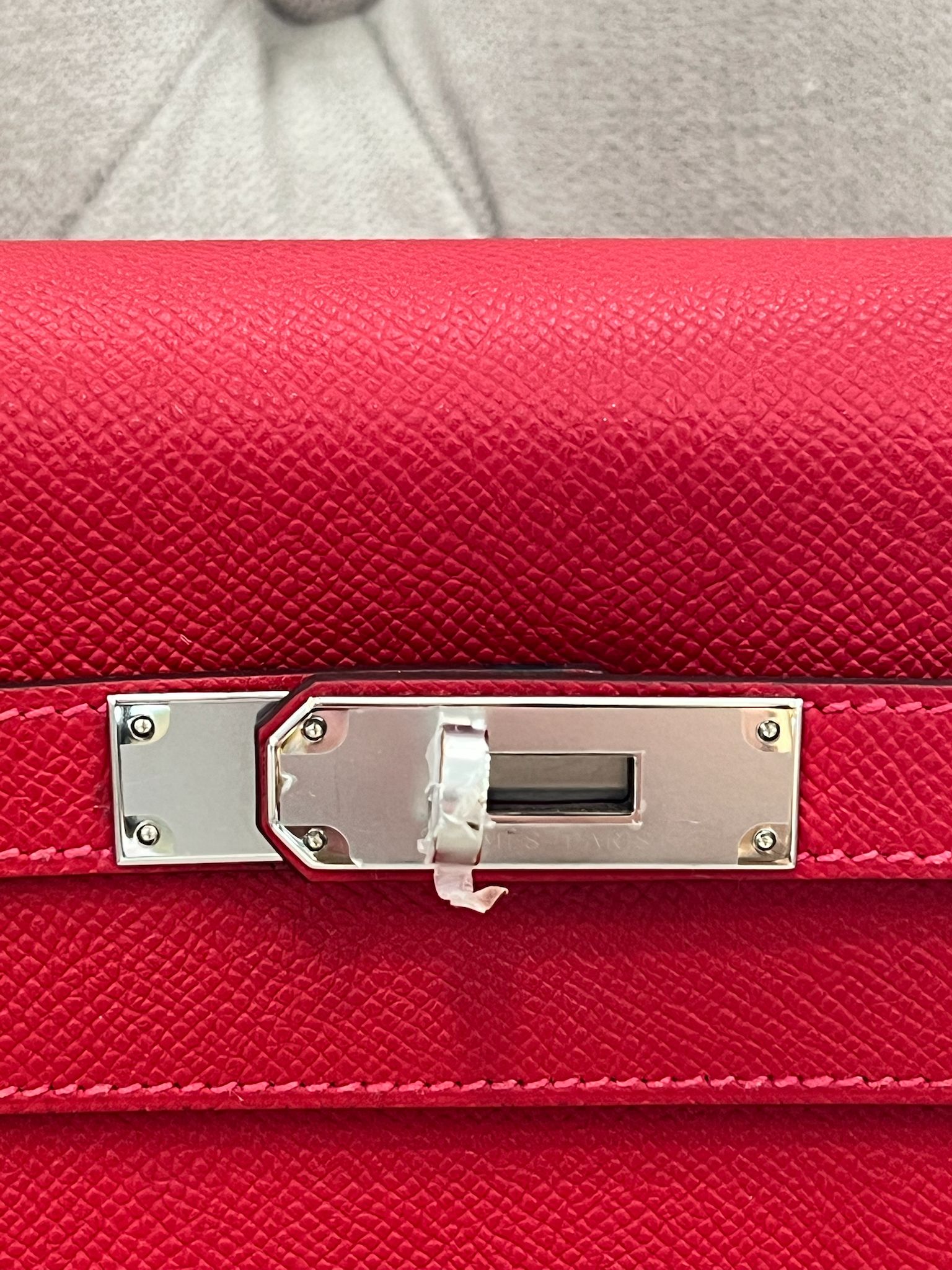 HERMÈS KELLY 32 EPSOM LEATHER ROUGE BAG