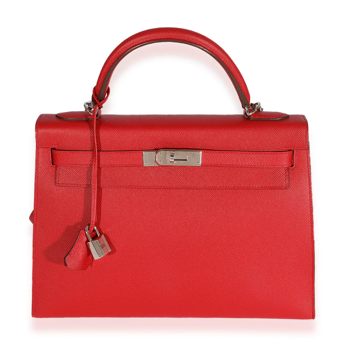 HERMÈS KELLY 32 EPSOM LEATHER ROUGE BAG