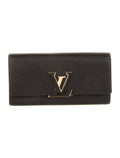 LOUIS VUITTON TAURILLON LEATHER PORTEFEIULLE CAPUCCINE WALLET