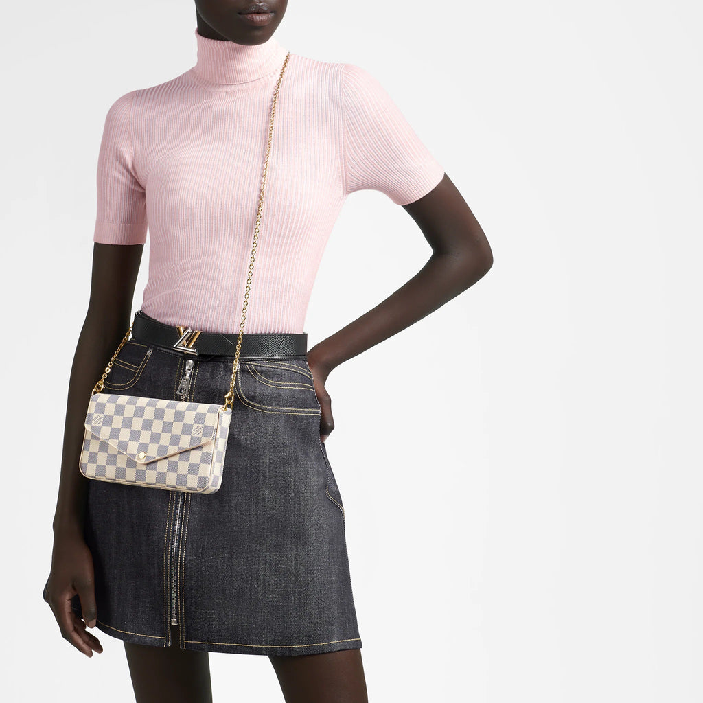 LOUIS VUITTON DAMIER AZUR FÉLICIE POCHETTE